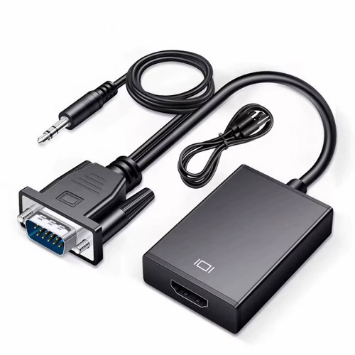 VGA to HDMI Ses Destekli Dönüştürücü Adaptör VGA to HDMI Ses Destekli Dönüştürücü Adaptör