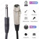 6.35mm Mono Erkek to 3 Pin XLR Dişi Mikrofon Ses Kablosu 5 Metre 