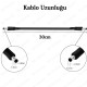 DC Erkek-Erkek Güç Kablosu 5.5 x 2.5mm 30cm