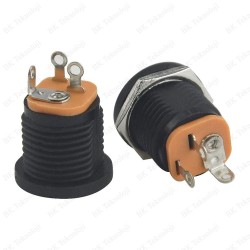 5.5mm x 2.1mm 3 Pin Dişi Jak Panel Tipi Güç Soketi Konnektörü 5.5mm x 2.1mm 3 Pin Dişi Jak Panel Tipi Güç Soketi Konnektörü