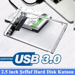 USB 3.0 2.5” SATA SSD/HDD Taşınabilir Şeffaf Harici Disk Muhafaza Kutusu USB 3.0 2.5” SATA SSD/HDD Taşınabilir Şeffaf Harici Disk Muhafaza Kutusu