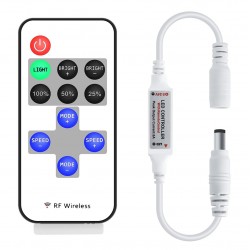 Kumandalı DC 12-24V Tek Renk Şerit LED Dimmer Kontrol Cihazı Kumandalı DC 12-24V Tek Renk Şerit LED Dimmer Kontrol Cihazı