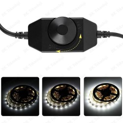 Tek Renkli Şerit Led DC 12-24V 2A LED Dimmer Anahtarı Parlaklık Ayar Kontrol Cihazı Tek Renkli Şerit Led DC 12-24V 2A LED Dimmer Anahtarı Parlaklık Ayar Kontrol Cihazı