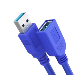 Yüksek Hızlı USB 3.0 Uzatma Kablosu Erkek - Dişi 1 Metre Yüksek Hızlı USB 3.0 Uzatma Kablosu Erkek - Dişi 1 Metre
