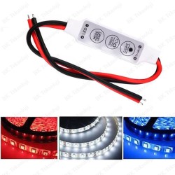 DC 12V/24V Tek Renkli Şerit LED Mini Dimmer Kontrol Cihazı DC 12V/24V Tek Renkli Şerit LED Mini Dimmer Kontrol Cihazı