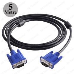 LCD Monitör Projeksiyon PC VGA Görüntü Kablosu (5Metre) LCD Monitör Projeksiyon PC VGA Görüntü Kablosu (5Metre)