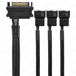 15 Pin SATA to 3 x 3Pin-4Pin PMW 12V PC Kasa Fanı Güç Adaptör Kablosu 15 Pin SATA to 3 x 3Pin-4Pin PMW 12V PC Kasa Fanı Güç Adaptör Kablosu