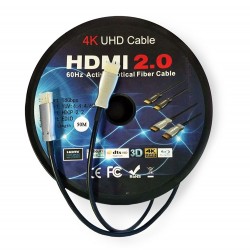 4K UHD Premium Yüksek Kalite HDMI 2.0 AOC Fiber Optic Kablo 50 Metre 4K UHD Premium Yüksek Kalite HDMI 2.0 AOC Fiber Optic Kablo 50 Metre