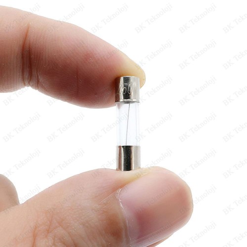 25A 250V 5X20mm Cam Sigorta 5 Adet