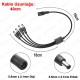 DC 5.5mm x 2.1mm 1 Dişi – 4 Erkek Güç Dağıtım Kablosu