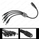DC 5.5mm x 2.1mm 1 Dişi – 4 Erkek Güç Dağıtım Kablosu