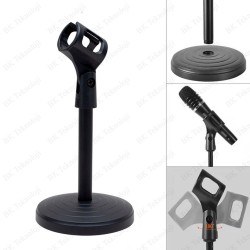 Masaüstü Mikrofon Standı – Ayaklı, Sabit Taban, 22cm