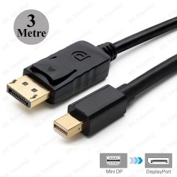 Mini DisplayPort (Thunderbolt) to DisplayPort Görüntü Aktarım Kablosu – 3 Metre