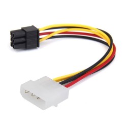 6 Pin PCIe to 4 Pin Molex Ekran Kartı Güç Dönüştürücü Kablosu
