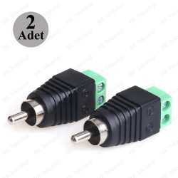 RCA Erkek Fiş – Vidalı Terminal AV Ses & Video Konnektörü