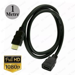 HDMI Erkek-Dişi Uzatma Kablosu - 1 Metre