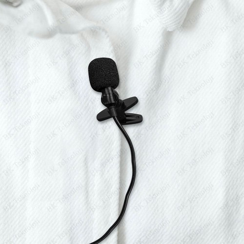 Plastik Yaka Mikrofon Klipsi – Mini Mikrofon Tutucu