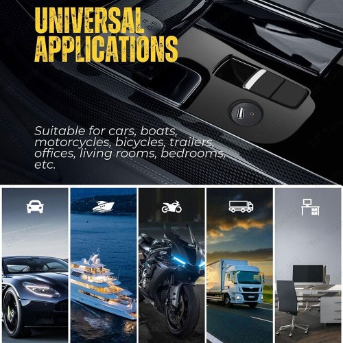 Panel Tipi USB 2.0 + 3.5mm AUX Dişi - USB + 2 RCA Erkek Uzatma Kablosu (2Metre)