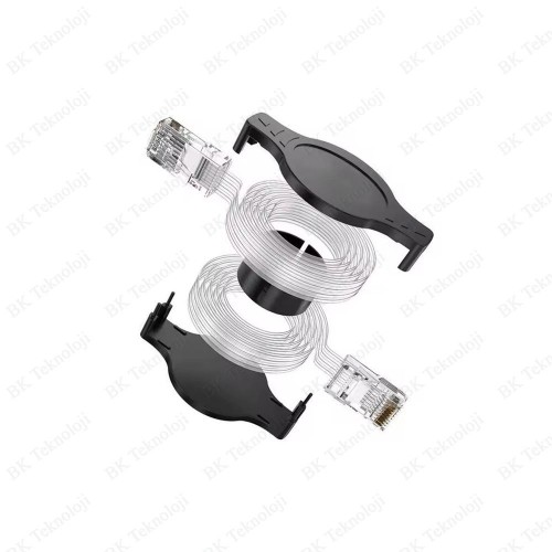 Taşınabilir RJ45 Cat-5e Şerit Ethernet Kablosu – 1.5 Metre