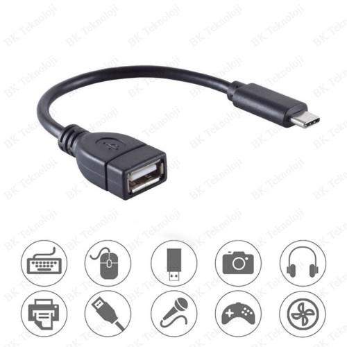 type-c otg kablo dönüştürücü