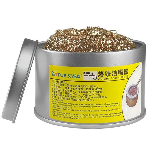 Susuz Havya Ucu Temizleme Seti - Profesyonel Lehim Ucu Temizleyici Tel ve Metal Kutu