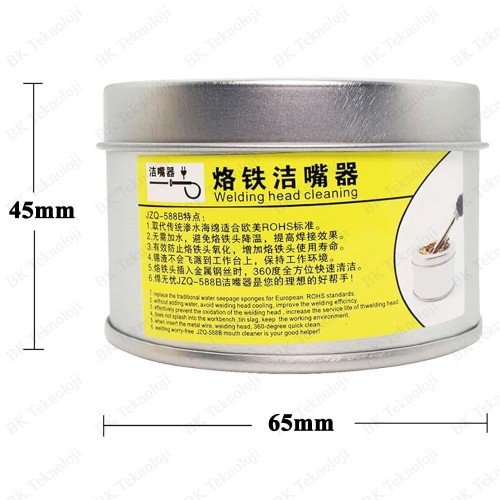 Susuz Havya Ucu Temizleme Seti - Profesyonel Lehim Ucu Temizleyici Tel ve Metal Kutu