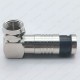 Sıkmalı RG6/U6 L Tipi F Konnektör (Pense Gerektirir) – 90° Açılı Çevirmeli F Jack