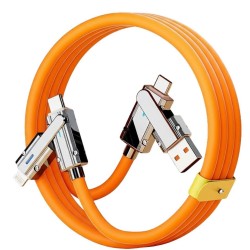 4in1 Hızlı Şarj Kablosu 120W Tüm Cihazlarla Uyumlu - 1 Metre