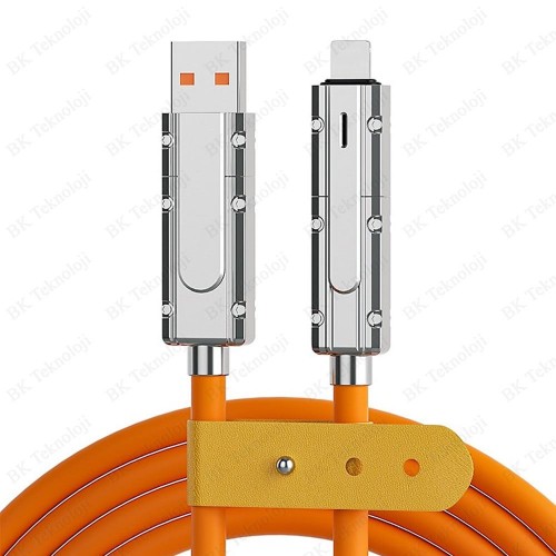 4in1 Hızlı Şarj Kablosu 120W Tüm Cihazlarla Uyumlu - 2 Metre