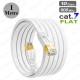 Cat7 Ethernet Kablosu 1 Metre – 10Gbps 600MHz Flat (Yassı) RJ45 İnternet LAN Kablosu