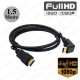 270° Açılı HDMI Kablo 1.5 Metre – L Tipi Erkek-Erkek Görüntü Kablosu
