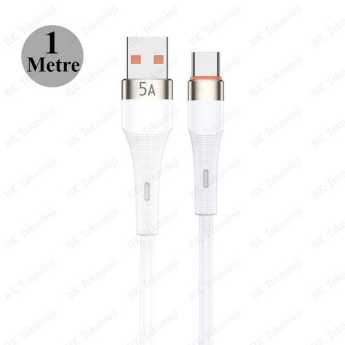 Powerway HC05 Örgülü 5A USB to Type-C Hızlı Şarj ve Data Kablosu (1 Metre)