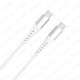 3A / 60W Type-C to Type-C Örgülü Hızlı Şarj ve Data Kablosu (1 Metre)
