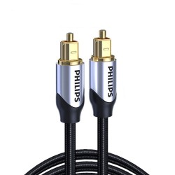 Philips 3 Metre Toslink Optik Ses Kablosu – Hi-Res Audio Fiber Optik SPDIF Kablo