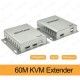 60 Metre HDMI KVM Extender – CAT5e/CAT6 Üzerinden USB HDMI Uzatma Seti