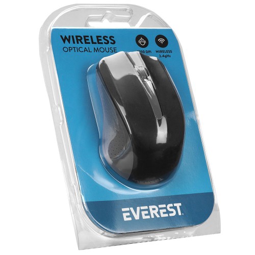 Everest SM-537 USB Siyah Gri 2.4GHz Kablosuz Mouse 1200 DPI Optik Mouse
