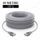 10 Metre CAT6 Ethernet LAN Ağ Kablosu RJ45 Network Patch Kablosu Gri