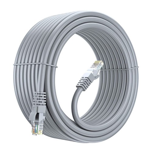 10 Metre CAT6 Ethernet LAN Ağ Kablosu RJ45 Network Patch Kablosu Gri