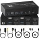 8K @60Hz Çift Ekran HDMI + DisplayPort KVM Switch - 2 PC x 2 Monitör Kontrol Merkezi