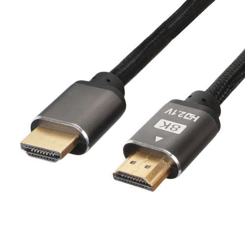 8K 60Hz HDMI 2.1 Ultra HD 48Gbps Örgülü Görüntü Kablosu - 1.5 Metre