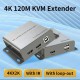 HDMI KVM Extender 120 Metre 4K USB Destekli CAT5e/CAT6 Görüntü Aktarıcı