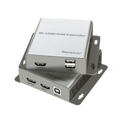 HDMI KVM Extender 120 Metre 4K USB Destekli CAT5e/CAT6 Görüntü Aktarıcı