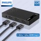 Philips 5 Port 4K HDMI Switch Seçici – 5 Giriş 1 Çıkış