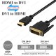 HDMI to DVI Kablo Çift Yönlü DVI-D (24+1/24+5) Destekli 1.5 Metre