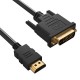 HDMI to DVI Kablo Çift Yönlü DVI-D (24+1/24+5) Destekli 1.5 Metre