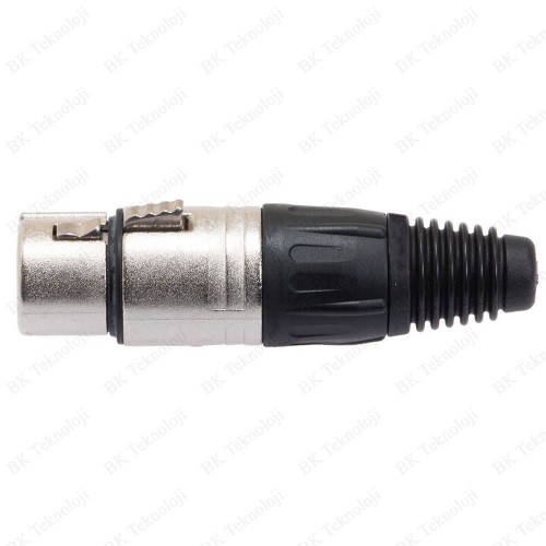 5 Pin XLR Dişi Konnektör Kablo Tipi Mikrofon ve DMX Bağlantı Soketi