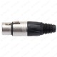 5 Pin XLR Dişi Konnektör Kablo Tipi Mikrofon ve DMX Bağlantı Soketi
