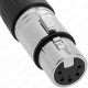 5 Pin XLR Dişi Konnektör Kablo Tipi Mikrofon ve DMX Bağlantı Soketi