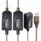 30 Metre USB 2.0 Aktif Uzatma Kablosu Sinyal Güçlendiricili Çipli USB Erkek Dişi Kablo