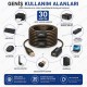 30 Metre USB 2.0 Aktif Uzatma Kablosu Sinyal Güçlendiricili Çipli USB Erkek Dişi Kablo